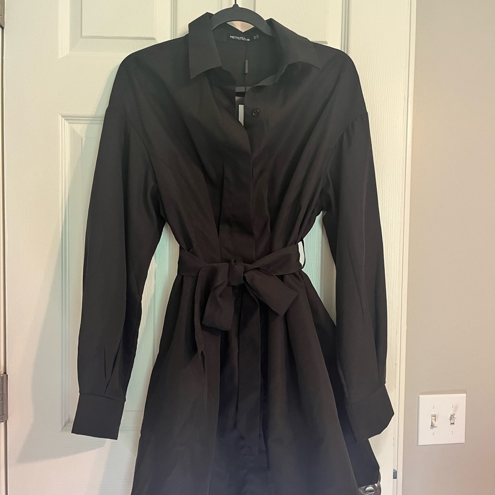 Pretty Little Things Black Dress with Belt